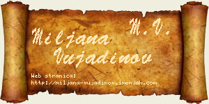 Miljana Vujadinov vizit kartica